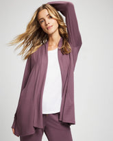 Ultrasoft Fleece Cardigan - PURPLE FLINT | Soma discount