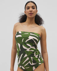 Soma Swim Bandeau Tankini Top - TROPICAL BREEZE MID PALM | Soma Online