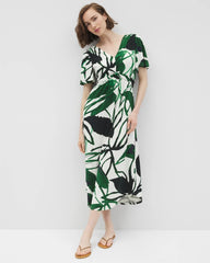 Pamilla Midi Bra Dress - INKY LEAVES GRAND COCONUT | Soma Online