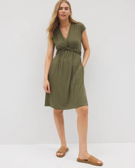 Twist Short Bra Dress - OLIVE NIGHT | Soma sale