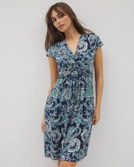 Twist Short Bra Dress - SHOW OFF PAISLEY NAVY | Soma Online