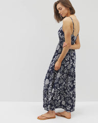 Rio Maxi Bra Dress - MEANDERING GARDEN A NAVY | Soma for sale