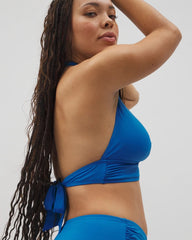 Shirred Halterkini Top - BLUE SPLASH | Soma sale