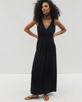 Isla Cross Back Maxi Bra Dress - BLACK | Soma on sale