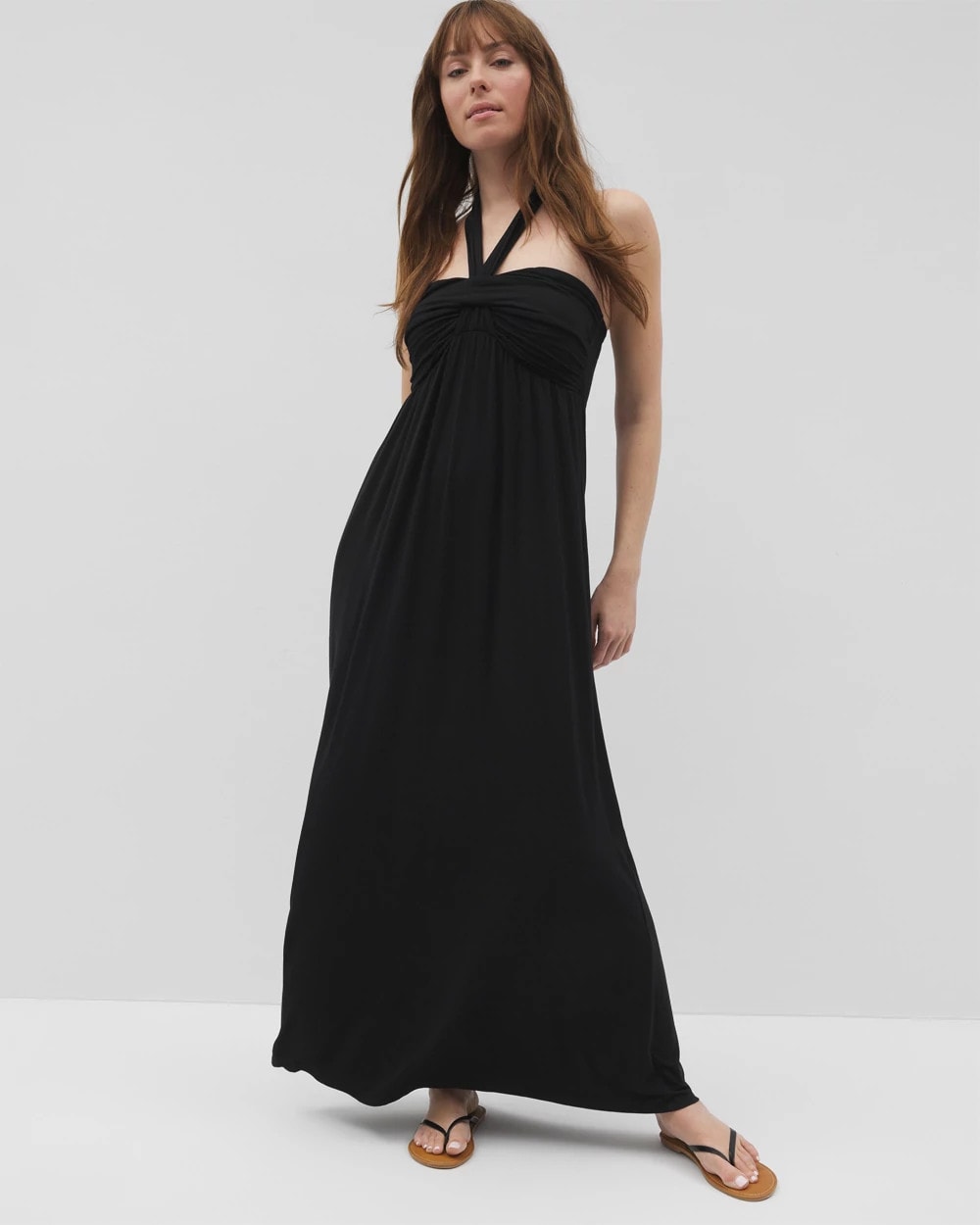 Retreat Maxi Bra Dress - BLACK | Soma for sale