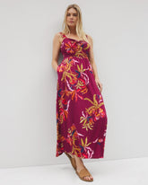 Bahia Maxi Bra Dress - SUNRISE FLORA RED BEAUTY | Soma discount