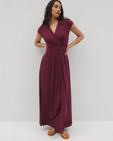 Serenity Maxi Bra Dress - VELVET PLUM | Soma on sale