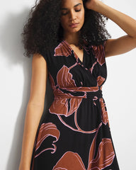 Serenity Maxi Bra Dress - STAMPED TROPICS BLACK BRN | Soma outlet