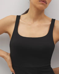Lounge Square Neck Midi Dress - BLACK | Soma for sale