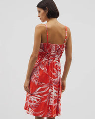 Paradiso Short Bra Dress - PALM PERFECT G GOJI BERRY | Soma for sale