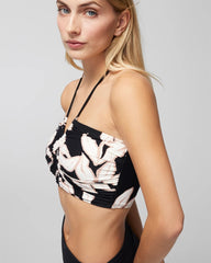 Halter Crop Top - LEAF IT BE BLACK MINI | Soma near me