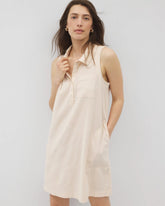 Beach Cotton Short Dress - PALE SAND STRIPE | Soma Online