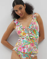 Bleu Rod Beattie All Set for Summer Ruffle Tankini - MULTI | Soma for sale