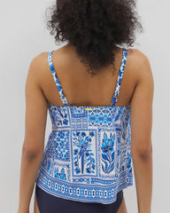 Beyond Control Sea Life High-Neck Tankini Top - WHITE MULTI | Soma discount