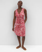 V-Neck Short Bra Dress - SHOW OFF PAISLEY PEACH | Soma Online