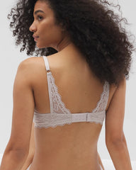 Push-Up Plunge Bra with Lace - GRAY GLASS | Soma outlet