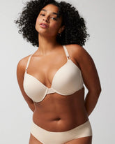 Push-Up Plunge Bra with Lace - PALE SAND | Soma on sale
