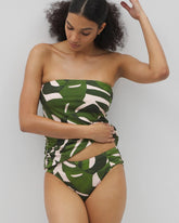Soma Swim Ruched Bikini Bottoms - TROPICAL BREEZE MID PALM | Soma sale