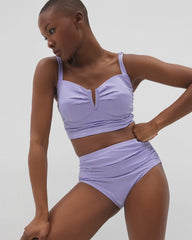 Seersucker High-Waist Bottoms - BLUE SEERSUCKER | Soma outlet