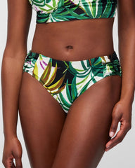 Ruched Bikini Bottoms - BUNGALOW PALMS MINI IVORY | Soma near me