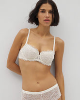 Soma Balconette Unlined Bra with Lace - IVORY | Soma sale