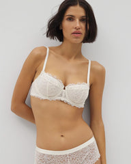 Soma Balconette Unlined Bra with Lace - IVORY | Soma sale