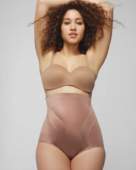 Mid-Level Shaping Vanishing Edge High-Waist Brief - WARM SIENNA | Soma Online