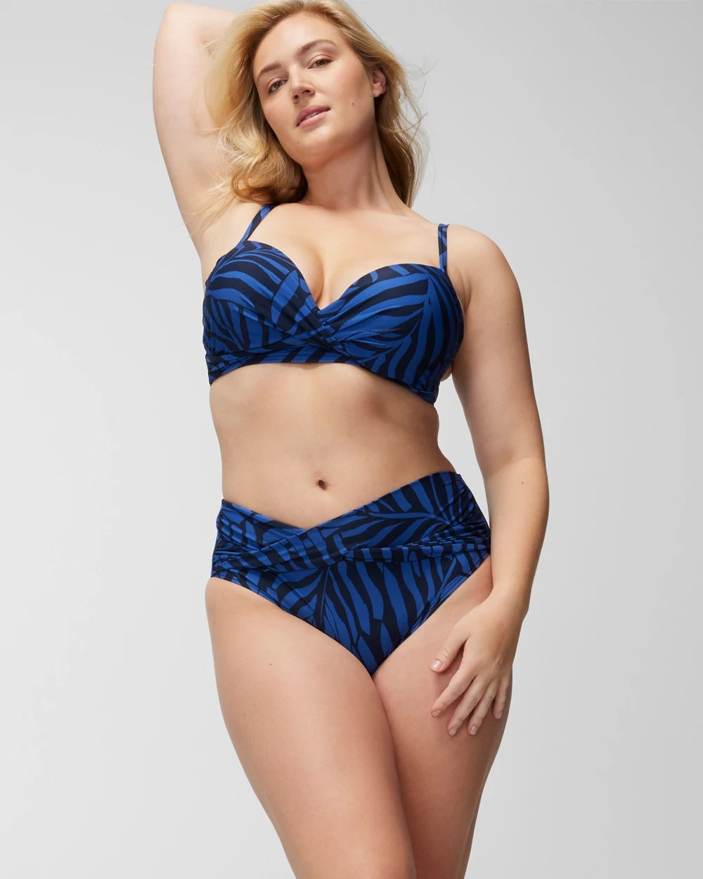 Twist-Front Bikini Bottom - UNBELEAFABLE TRUE BLUE | Soma on sale