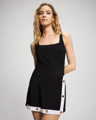 Color Block Swim Dress - BLACK | Soma on sale