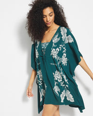 Embroidered Cover-Up - DEEP TEAL | Soma outlet