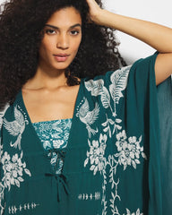 Embroidered Cover-Up - DEEP TEAL | Soma outlet