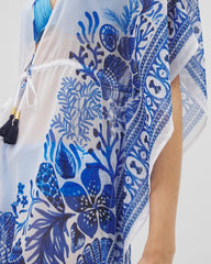 Beyond Control Sea Life Chiffon Caftan - WHITE MULTI | Soma for sale
