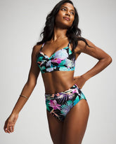 High-Waist Enbliss Bottom - LUSH TROPICAL BLACK | Soma for sale