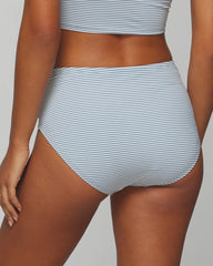 Seersucker High-Waist Bottoms - BLUE STRIPE | Soma Online