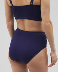 Ruched High-Waist Bikini Bottom - TRUE BLUE | Soma on sale