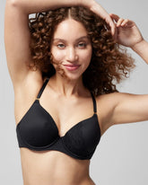 Perfect Coverage Convertible Bra with Lace back - BLACK | Soma Online
