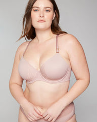 Perfect Coverage Convertible Bra with Lace back - ADOBE ROSE | Soma on sale