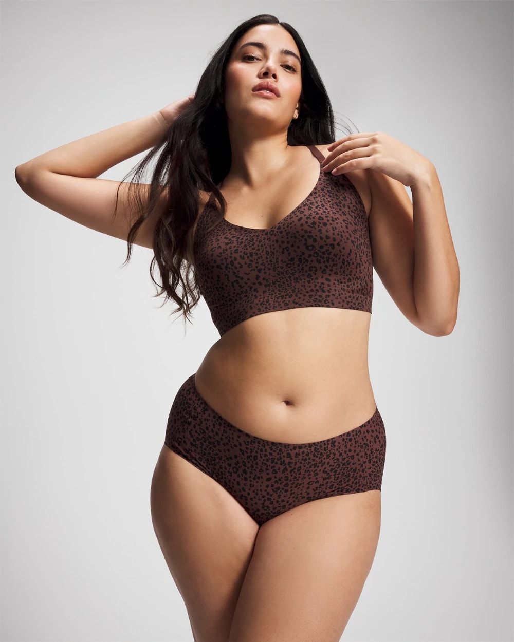 Racerback Bralette with Lace Back - HOT SPOT MOCHA MINI | Soma outlet