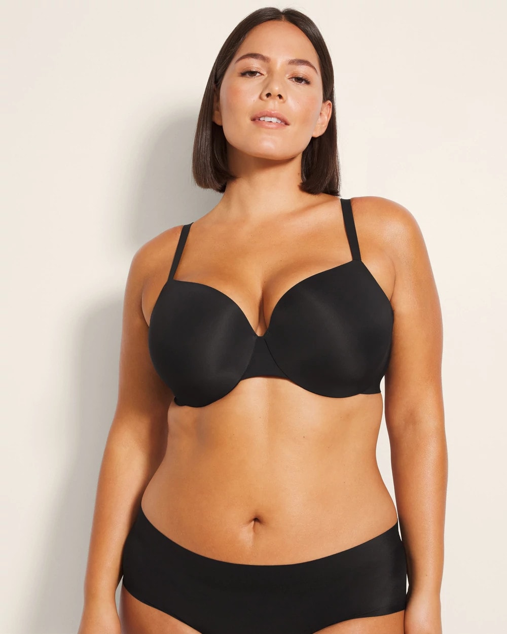 Lightly Lined Perfect Coverage Bra - BLACK | Soma for sale