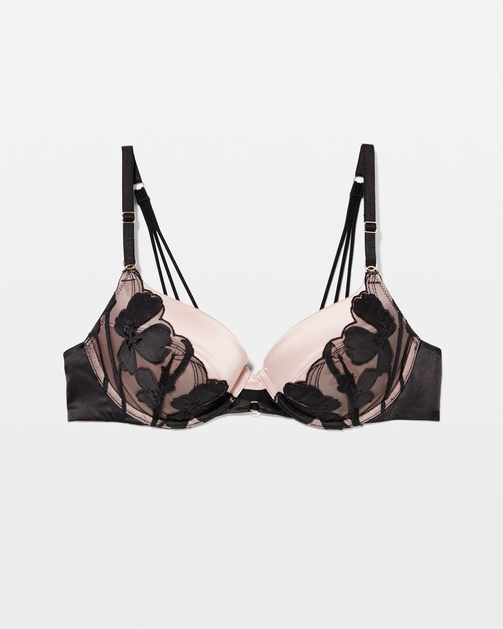 Soma’s Sexiest Applique Push-Up Bra - BLACK | Soma outlet