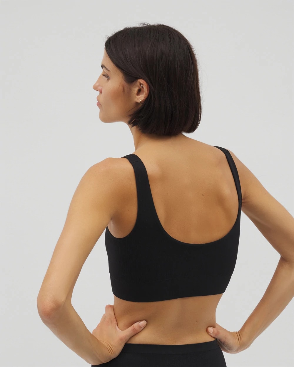 Seamless Rib Bralette - BLACK | Soma sale