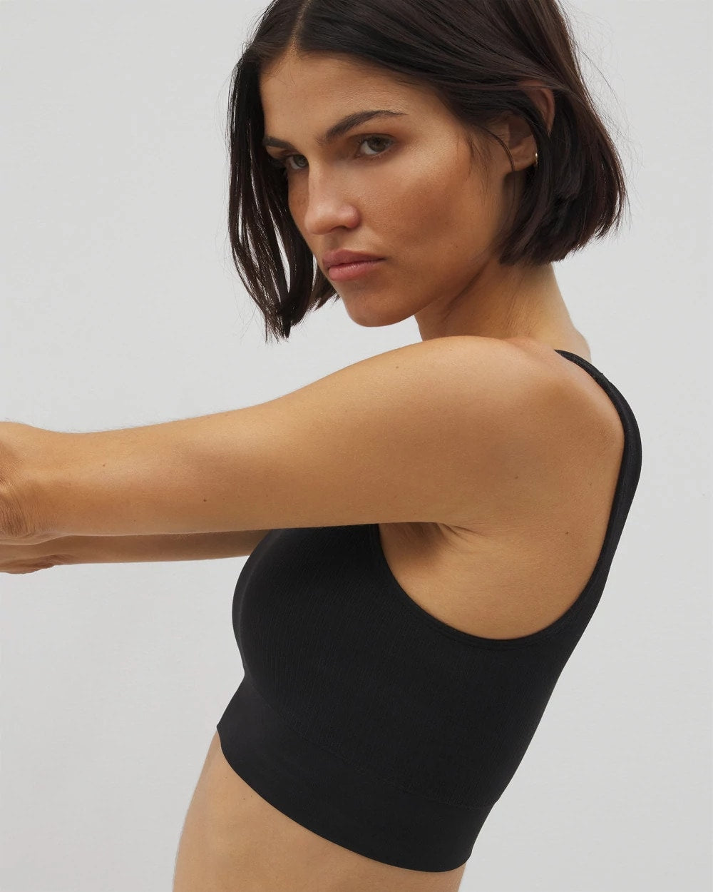 Seamless Rib Bralette - BLACK | Soma sale