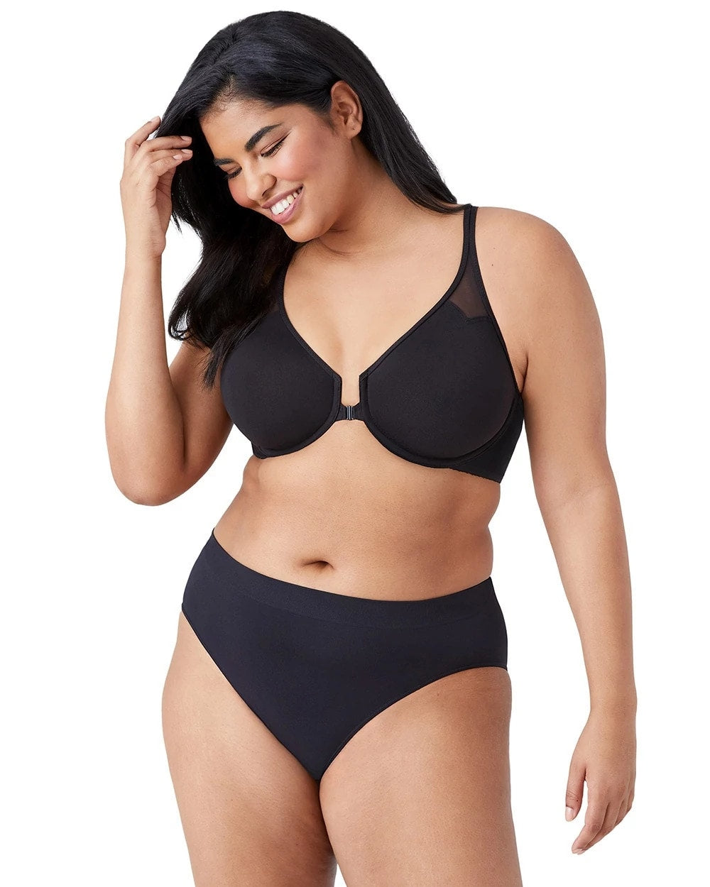 T-Back Front Close Underwire Bra - BLACK | Soma near me