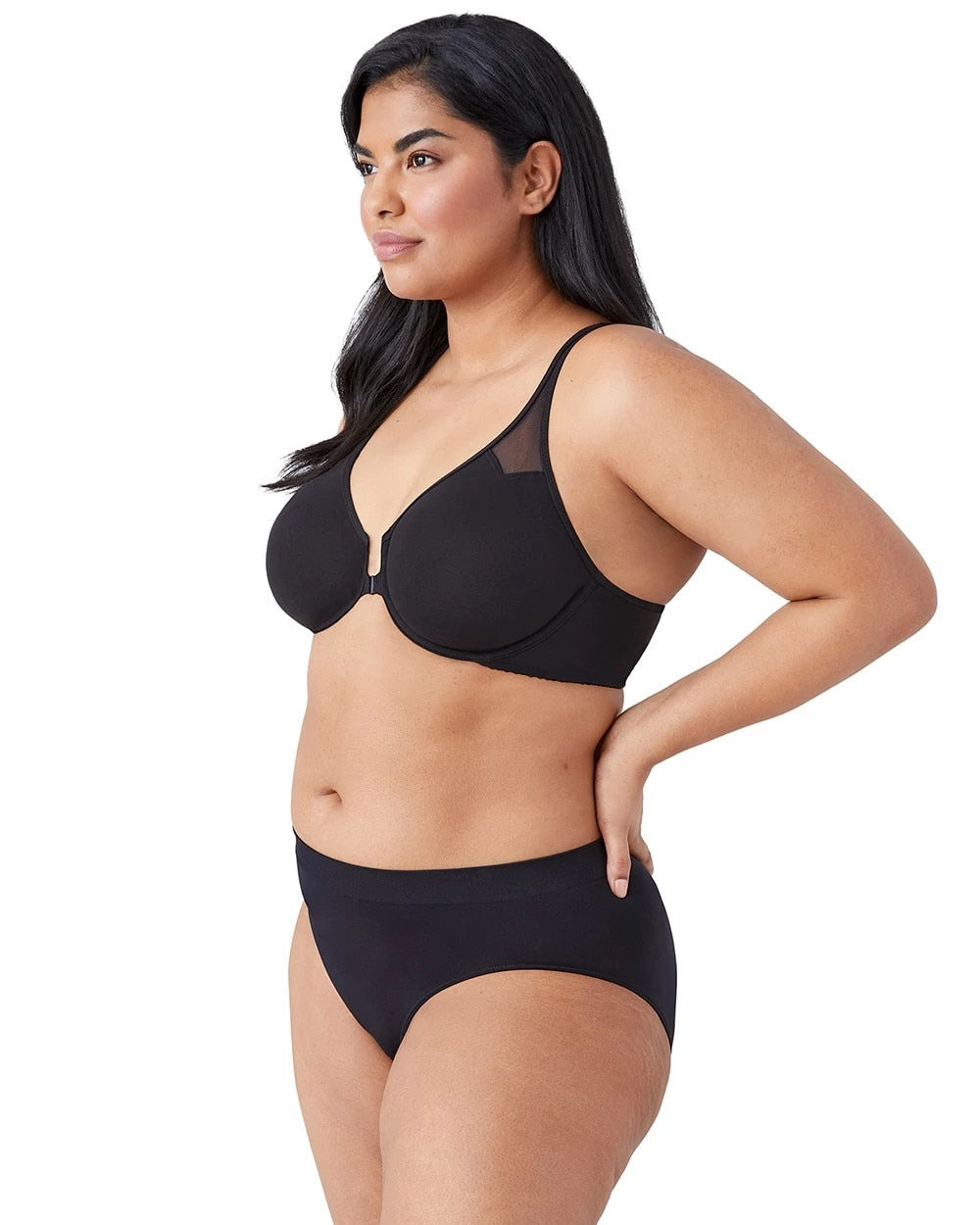T-Back Front Close Underwire Bra - BLACK | Soma near me