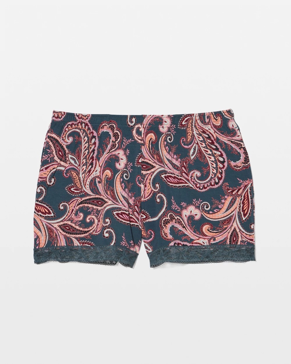 Lace-Trim Pajama Shorts - IMPERIAL PAISLEY MD PET | Soma Online