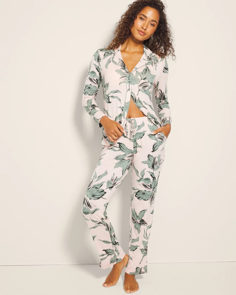 Ankle Pajama Pants - BLOOM BREEZE G SEPIA ROSE | Soma outlet