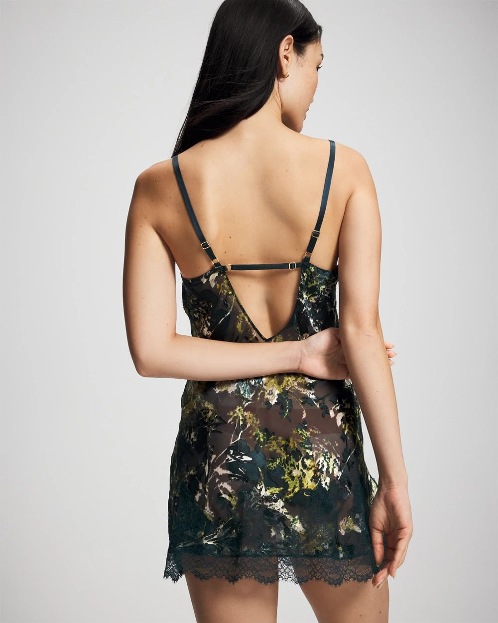 Silk Burnout Chemise - FERN FANTASY DARK HARBOUR | Soma for sale