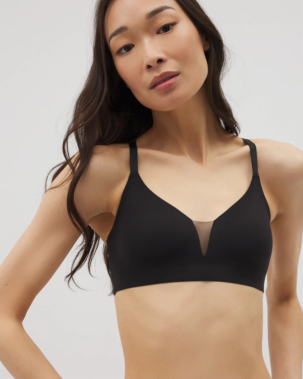 Mesh Adjustable Bralette - BLACK | Soma near me