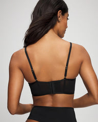 Tattoo Lace Embroidered High Neck Bralette - BLACK W/ SANDALWOOD | Soma sale