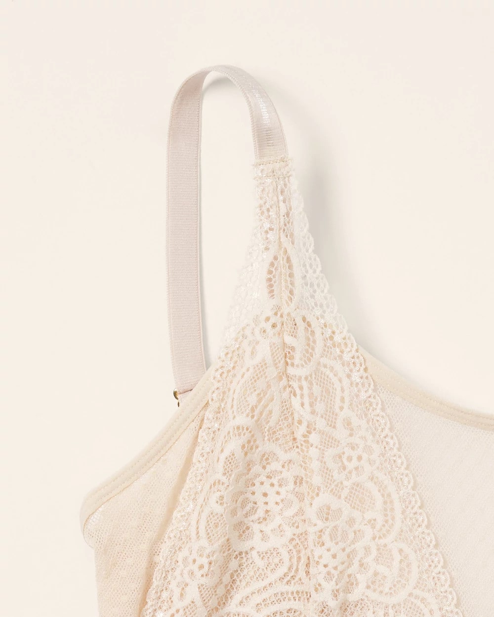Wireless Pocketed Cupless Lace Bralette - IVORY | Soma for sale